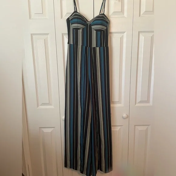 Xhilaration Striped Jumpsuit - Picture 2 of 7